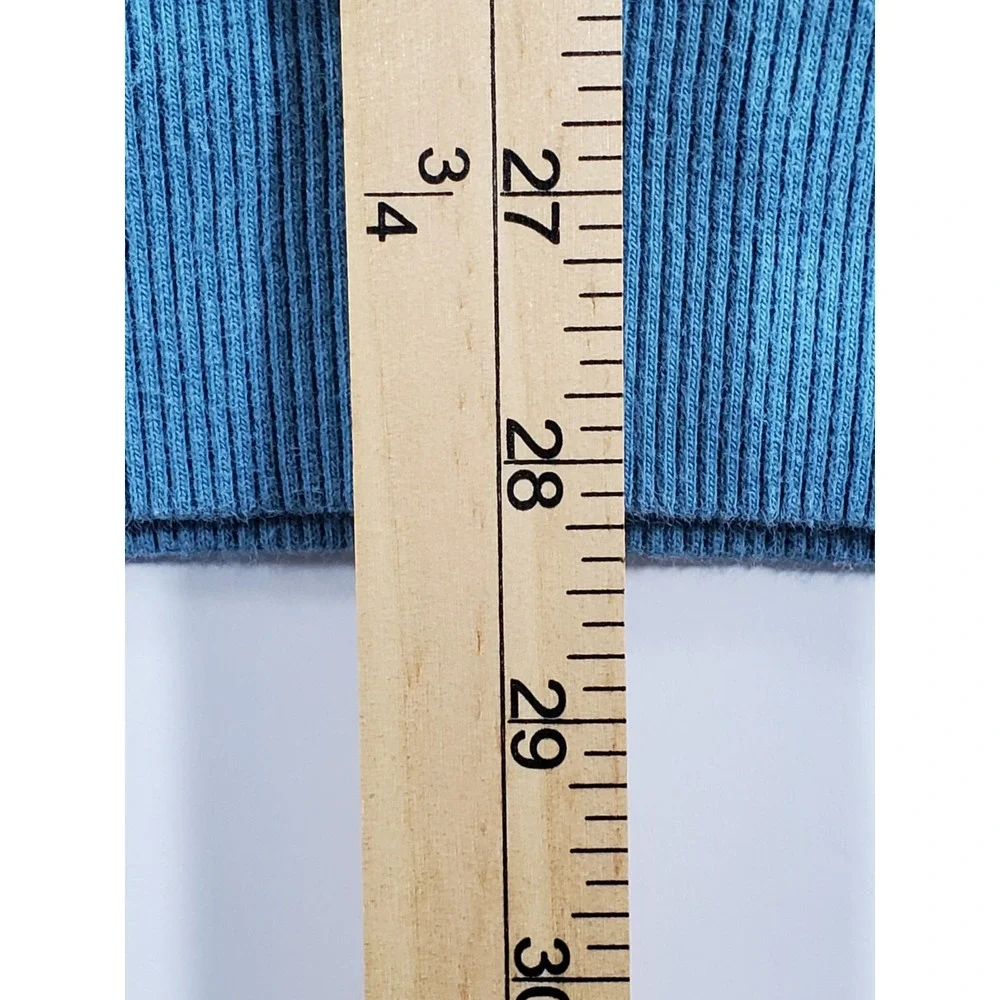 The‎ North Face Mens Large Blue Pullover Hoodie Logo Sleeve Never Stop Exploring